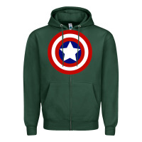Sports Green newcaptain america Zipper Hoodie - linhVisuals
