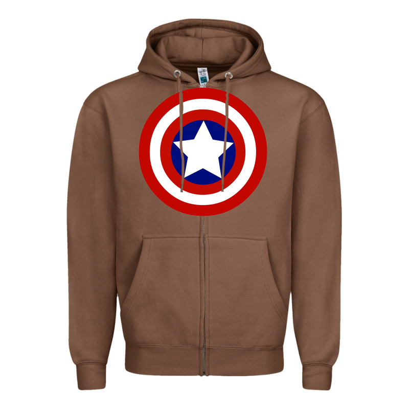 Newcaptain America Zipper Hoodie by linhVisuals | Teevron