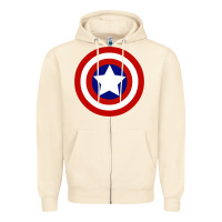 Sandshell newcaptain america Zipper Hoodie - linhVisuals