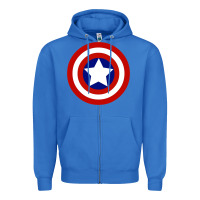 True Royal newcaptain america Zipper Hoodie - linhVisuals