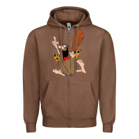 Chestnut newcaptain caveman Zipper Hoodie - linhVisuals