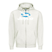 Oatmeal Heather Jayco Bicycling Bike Zipper Hoodie - linhVisuals