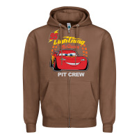 Chestnut newcars lightning mcqueen Zipper Hoodie - linhVisuals