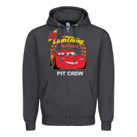 Smoke newcars lightning mcqueen Zipper Hoodie - linhVisuals