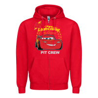 Red newcars lightning mcqueen Zipper Hoodie - linhVisuals