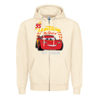Sandshell newcars lightning mcqueen Zipper Hoodie - linhVisuals