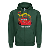 Sports Green newcars lightning mcqueen Zipper Hoodie - linhVisuals