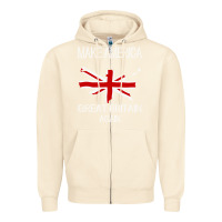 Sandshell make america great britain again funny uk us Zipper Hoodie - linhVisuals