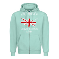 Seafoam make america great britain again funny uk us Zipper Hoodie - linhVisuals
