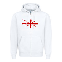 White make america great britain again funny uk us Zipper Hoodie - linhVisuals