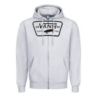 Heather Grey newca vans ny Zipper Hoodie - linhVisuals