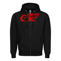 Black newcherry coke Zipper Hoodie - linhVisuals