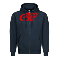 Navy newcherry coke Zipper Hoodie - linhVisuals