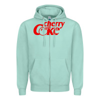 Seafoam newcherry coke Zipper Hoodie - linhVisuals