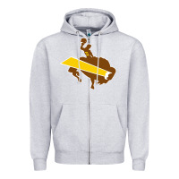 Heather Grey wyoming josh Zipper Hoodie - linhVisuals