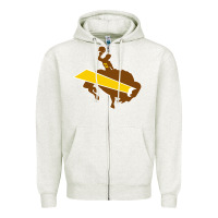 Oatmeal Heather wyoming josh Zipper Hoodie - linhVisuals
