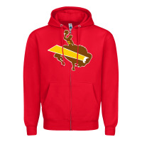 Red wyoming josh Zipper Hoodie - linhVisuals