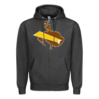 Charcoal Heather wyoming josh Zipper Hoodie - linhVisuals