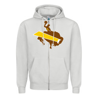 Dove Grey wyoming josh Zipper Hoodie - linhVisuals