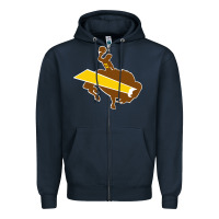 Navy wyoming josh Zipper Hoodie - linhVisuals