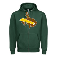 Sports Green wyoming josh Zipper Hoodie - linhVisuals