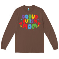 Chestnut LIL Autism Mom Long Sleeve Tee - CowhideDigitalArt