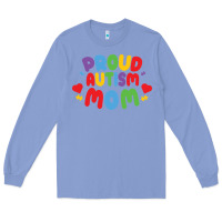 Colony Blue LIL Autism Mom Long Sleeve Tee - CowhideDigitalArt