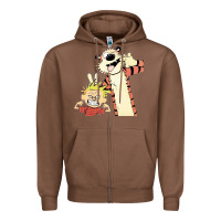 Chestnut calvin Zipper Hoodie - linhVisuals