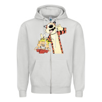 Dove Grey calvin Zipper Hoodie - linhVisuals