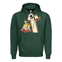 Sports Green calvin Zipper Hoodie - linhVisuals