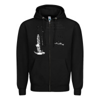 Black calvin Zipper Hoodie - linhVisuals