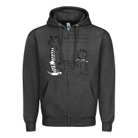 Charcoal Heather calvin Zipper Hoodie - linhVisuals