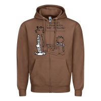 Chestnut calvin Zipper Hoodie - linhVisuals