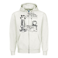 Oatmeal Heather calvin Zipper Hoodie - linhVisuals
