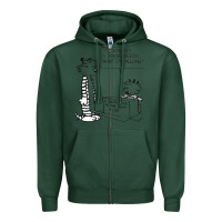 Sports Green calvin Zipper Hoodie - linhVisuals