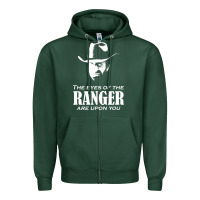 Sports Green walker texas ranger merchandise Zipper Hoodie - linhVisuals
