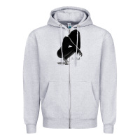 Heather Grey K. Michelle Zipper Hoodie - linhVisuals