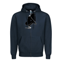Navy K. Michelle Zipper Hoodie - linhVisuals