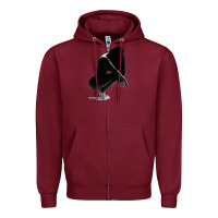 Burgundy K. Michelle Zipper Hoodie - linhVisuals