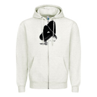 Oatmeal Heather K. Michelle Zipper Hoodie - linhVisuals