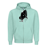 Seafoam K. Michelle Zipper Hoodie - linhVisuals