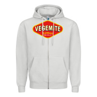 Dove Grey vegemite Zipper Hoodie - linhVisuals