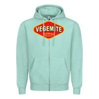 Seafoam vegemite Zipper Hoodie - linhVisuals