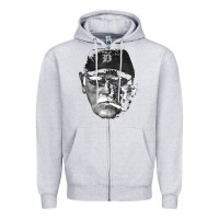 Heather Grey newcigarette smoking jim leyland Zipper Hoodie - linhVisuals