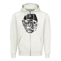 Oatmeal Heather newcigarette smoking jim leyland Zipper Hoodie - linhVisuals