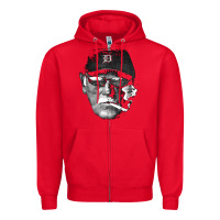 Red newcigarette smoking jim leyland Zipper Hoodie - linhVisuals