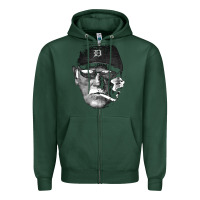 Sports Green newcigarette smoking jim leyland Zipper Hoodie - linhVisuals