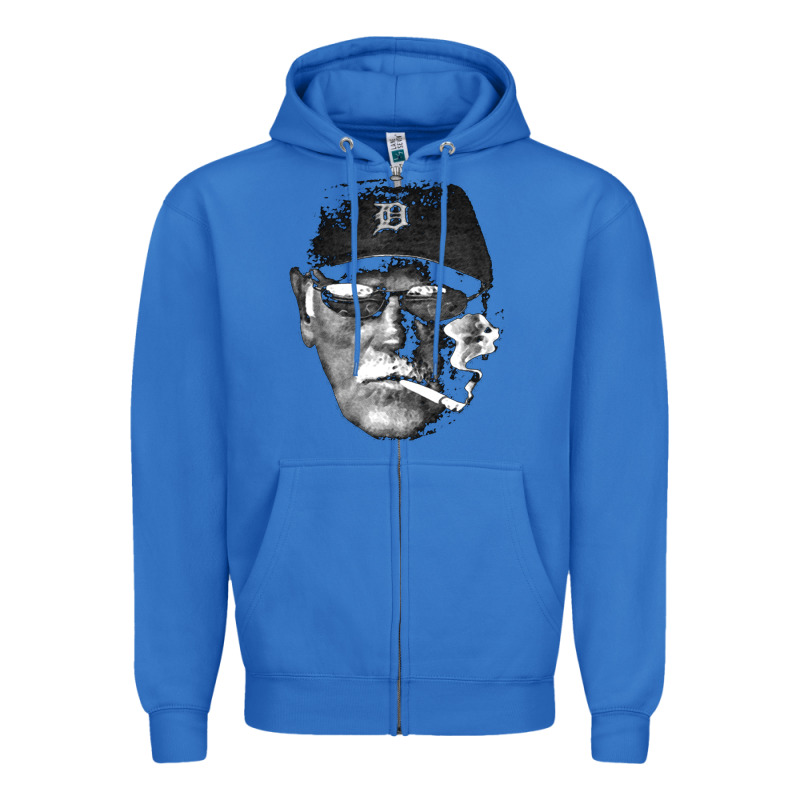 Newcigarette Smoking Jim Leyland Zipper Hoodie by linhVisuals | Teevron
