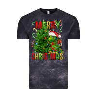 Cloud Black merry christmas dragon Vintage Tee - FaDigitalArtStudio