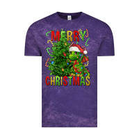 Cloud Purple merry christmas dragon Vintage Tee - FaDigitalArtStudio